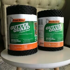 NWT Frost King 6"x20' Plastic Gutter Guard in Black